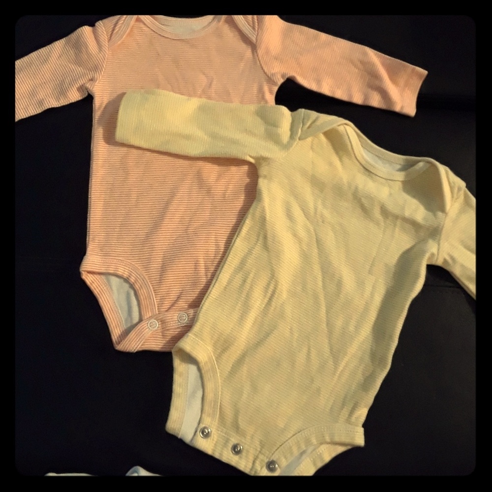 2 long sleeve Carter's onesies.